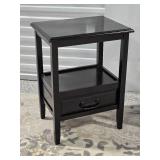 Chic Black Accent Table Pair