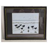Delightful Landscape Needlepoint Art - Seagull Scene