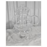 Amazing Modern Candle Heated Glass Teapot
