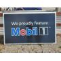 Awesome Large Metal Frame/Hard Plastic Mobil Oil Sign