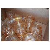 Vintage Carnival Glass Serving Set