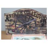 Assorted Signs and Fishing Accessories