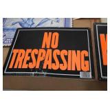 Assorted Signs and Fishing Accessories