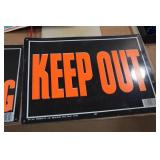 Assorted Signs and Fishing Accessories