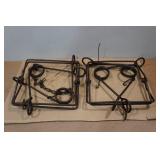 Vintage Victor Double Spring Beaver Traps