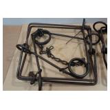 Vintage Victor Double Spring Beaver Traps