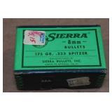100 Sierra 8mm 175 Gr .323 Spitzer Bullets