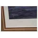 Framed David Maass Print "Fruits of Your Labor - Bluebills" - 1624/4500