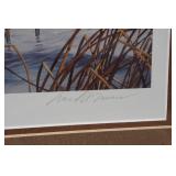 Framed David Maass Print "Fruits of Your Labor - Bluebills" - 1624/4500