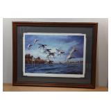 Framed David Maass Print "Fruits of Your Labor - Canvasbacks" - 3733/4700