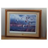 Framed David Maass Print "Greenhead Alert" - 2803/5300