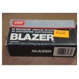 57 CCI Blazer .44 Magnum 240 Gr Lead SWC Ammo