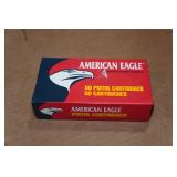 50 American Eagle 9mm Luger 124 Gr FMJ Ammo