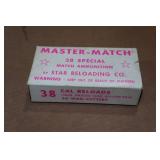 50 Master Match .38 Spl 148 Gr Lead SWC Ammo