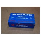 50 Master Match .38 Spl 158 Gr SWC Ammo