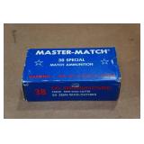 50 Master Match .38 Spl 158 Gr SWC Ammo