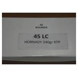 50 .45 LC 240 Gr Hornady XTP Ammo