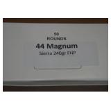 50 .44 Magnum 240 Gr Sierra FHP Ammo
