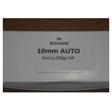 50 10mm Auto 200 Gr Sierra HP Ammo