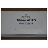 50 10mm Auto 200 Gr Sierra HP Ammo