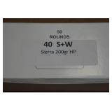 50 .40 S&W 200 Gr Sierra HP Ammo