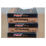 100 PMC Bronze .223 Rem 55 Gr FMJ BT Ammo