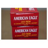 100 American Eagle .223 Rem 62 Gr FMJ Ammo