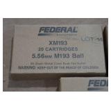 60 Federal 5.56mm 55 Gr Ball BT Ammo