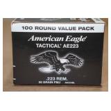 100 American Eagle .223 Rem 55 Gr FMJ Ammo