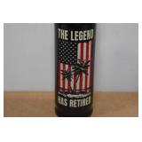 Hot or Cold Bullet Shaped "The Legend Has Retired" Thermos