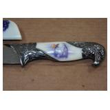 American Flag Eagle Themed Hunting Knife