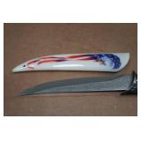 American Flag Eagle Themed Hunting Knife