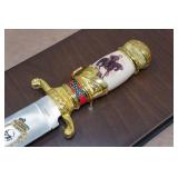 Franklin Mint Robert E Lee Bowie Knife and Plaque