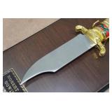 Franklin Mint Robert E Lee Bowie Knife and Plaque