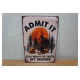 Novelty Metal Sign - Admit it
