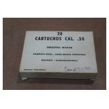 20 Colombian Military Surplus .30 Cal (.30-06) Ball Ammo