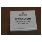 30 .300 Blackout 125 Gr Hornady Ballistic Tip Ammo