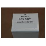 20 .303 British 150 Gr Hornady SP Ammo