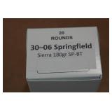 20 .30-06 Sprg 180 Gr Sierra SP BT Ammo