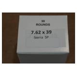 30 7.62 x 39mm Sierra SP Ammo