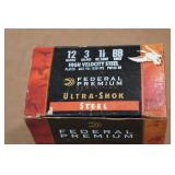 25 Federal Ultra Shok 12 Gauge 3" Steel BB Shot Shotshells