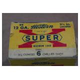 25 Western Super-X 12 Gauge 2-3/4" Chilled 6 Shot Shotshells