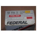 25 Federal 12 Gauge 2-3/4" Magnum Steel 1 Shot Shotshells