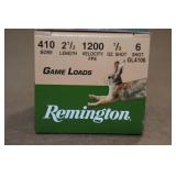 20 Remington Game Load .410 Bore 2-1/2" 6 Shot Shotshells