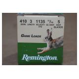 20 Remington Game Load .410 Bore 2-1/2" 5 Shot Shotshells