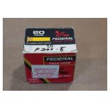 20 Federal 20 Gauge 8 Shot Shotshells