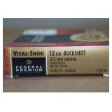5 Federal Vital Shok 12 Gauge 3-1/2" Magnum 00 Buck Shotshells