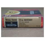 5 Federal Vital Shok 12 Gauge 3-1/2" Magnum 00 Buck Shotshells