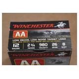 25 Winchester AA 12 Gauge 2-3/4" 8 Shot Shotshells