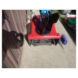 Toro power clear 21. 2 cycle. Electric start. Snow thrower. Looks lightly used. Tested & works. As shown.